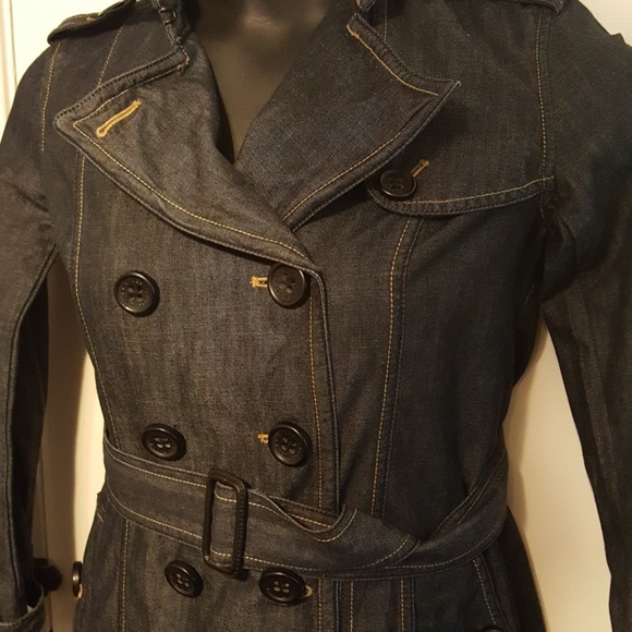GAP 1969 Limited Edition  Oiled Denim Trench Coat! - Picture 3 of 6